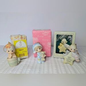 Precious Moments Baby's First Christmas  Ornaments Vintage